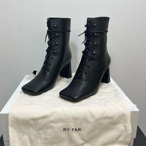 NWT BY FAR Heeled Combat Boot